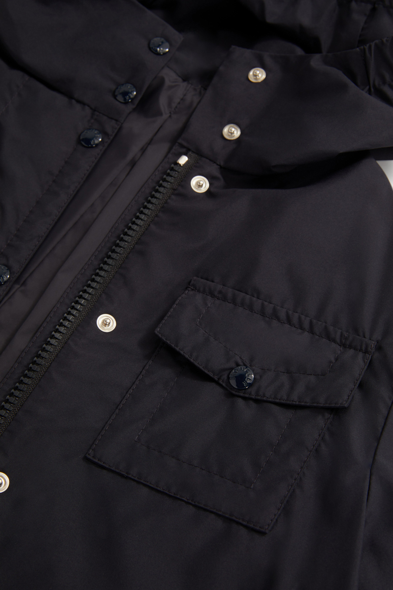 Moncler Pulane Hooded Jacket In Blue