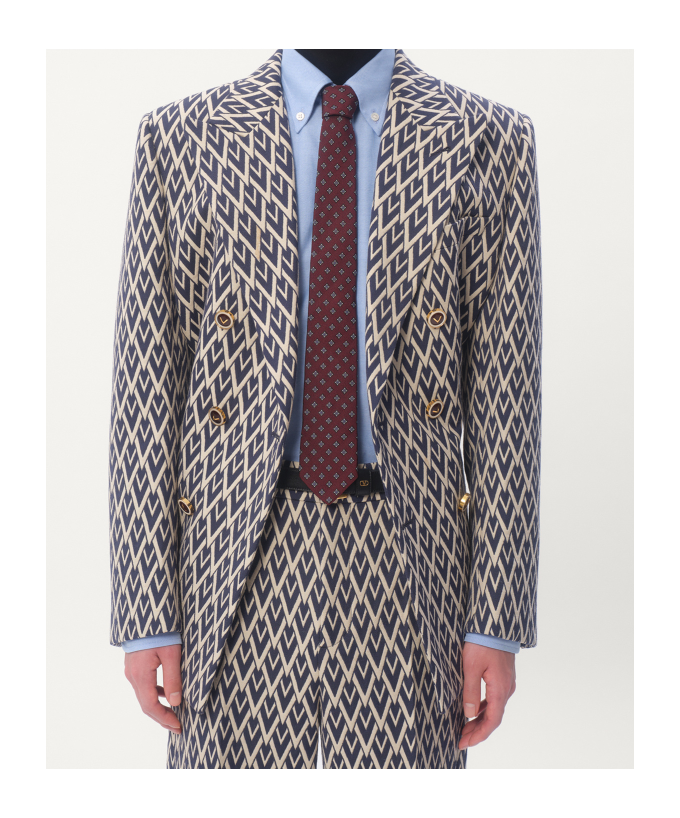Valentino Silk "valentie" Tie In Red