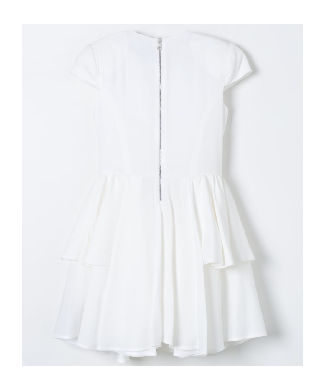 Balmain Knot-detail Mini Dress In White