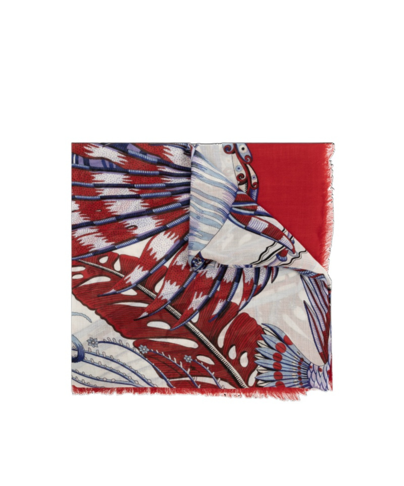 Ferragamo Pattern Scarf In Red