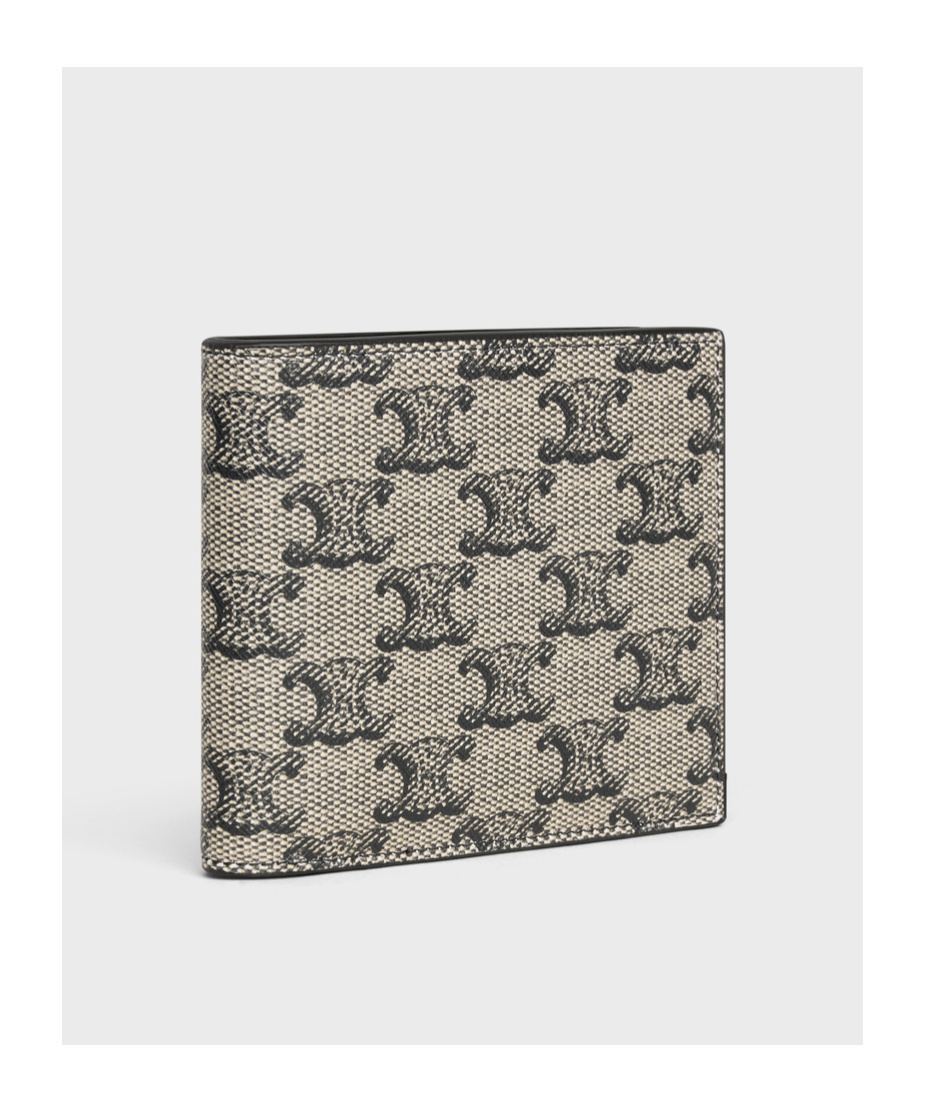 Celine Double-fold Wallet In Nude