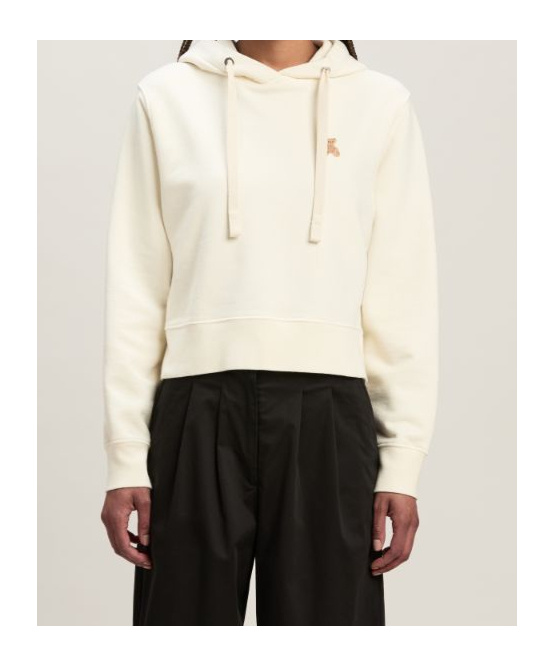 Palm Angels White Bear In Mind Hoodie In White