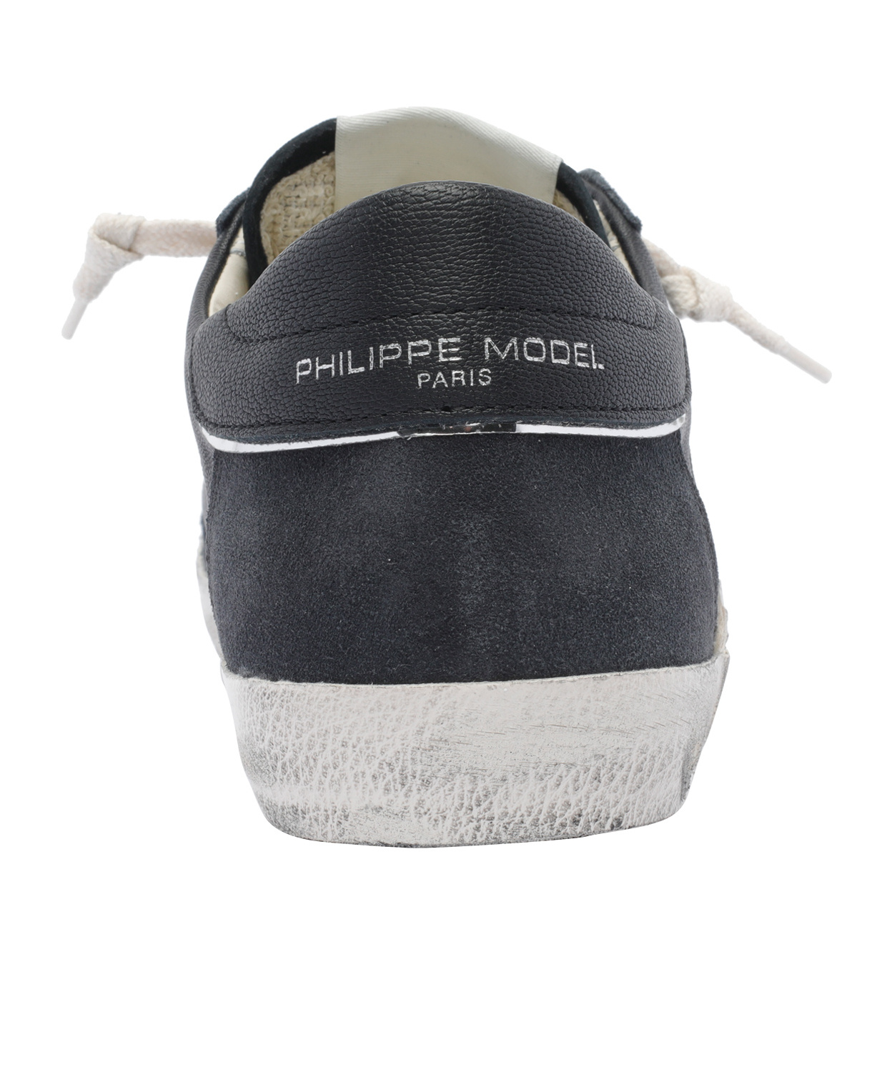 Philippe Model Lace-up Low-cut Sneakers In Black