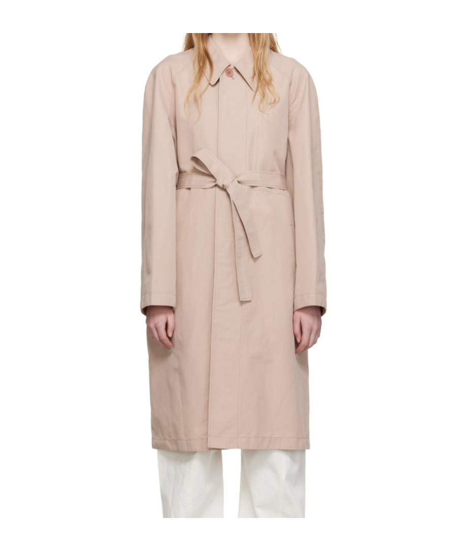 Lemaire Belted Trench Coat In Nude