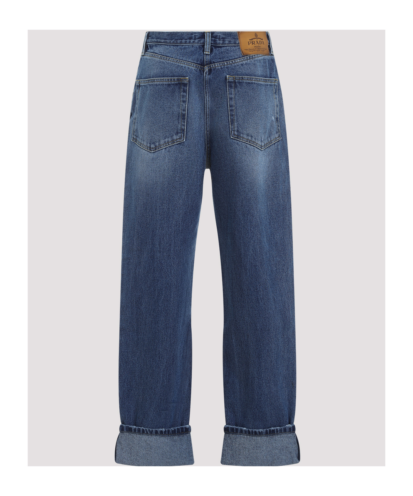 Prada Blue Denim Jeans In Blue