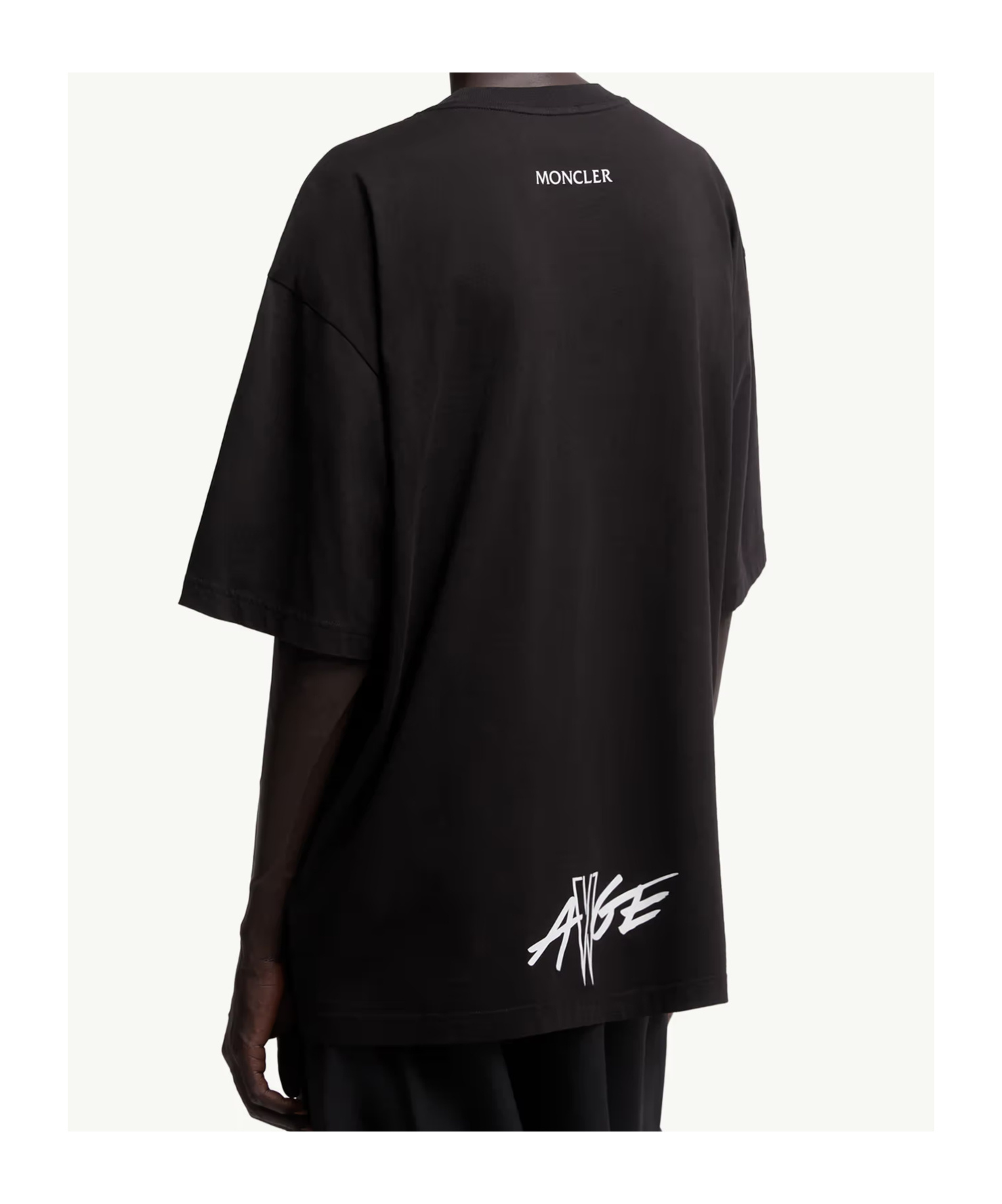 Moncler X Asap Rocky Logo Patch Crewneck T-shirt In Black