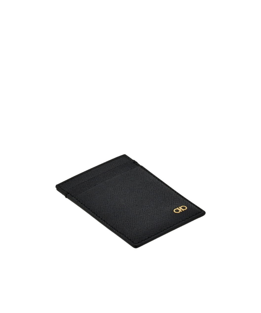 Ferragamo Gancini Card Holder In Black