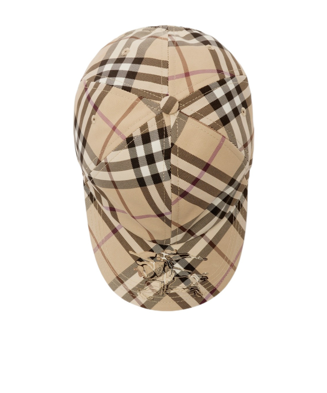 Burberry Men's Check Cap In Nude