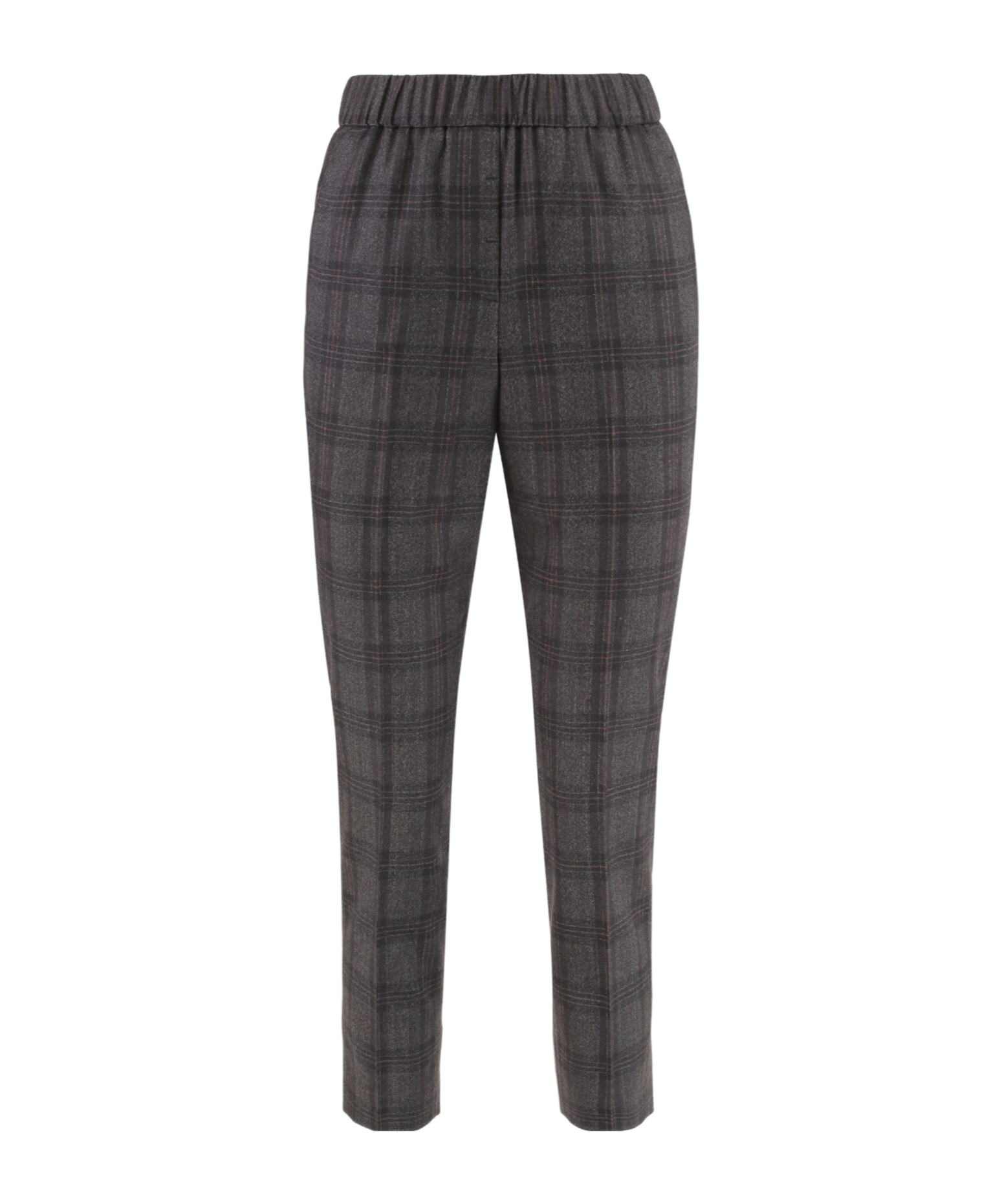 Peserico Wool Cigarette Trousers In Black