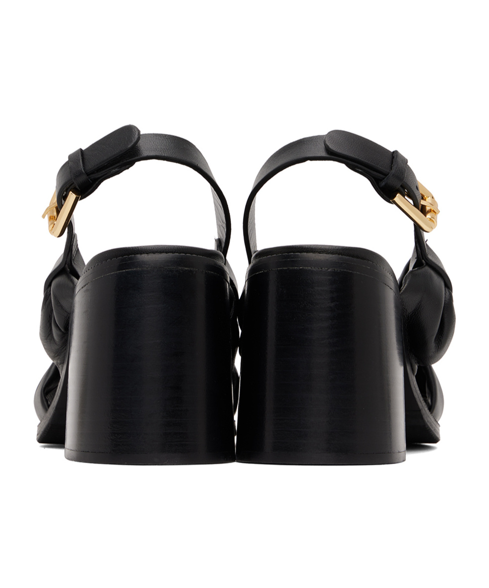 See By Chloé Spencer Knot-trimmed High-heeled Sandals In Black