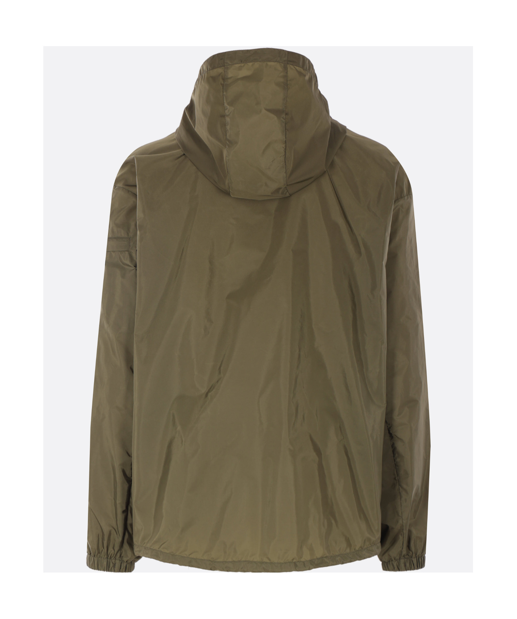 Prada Long-sleeved Windbreaker In Green