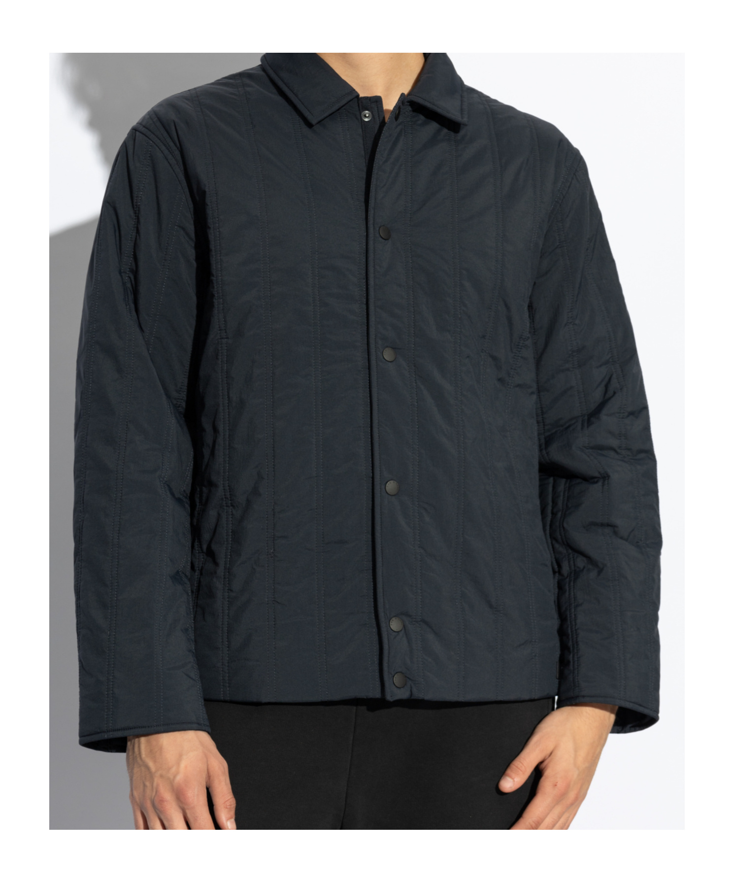 Rag & Bone Navy Maxwell Quilted Jacket In Green