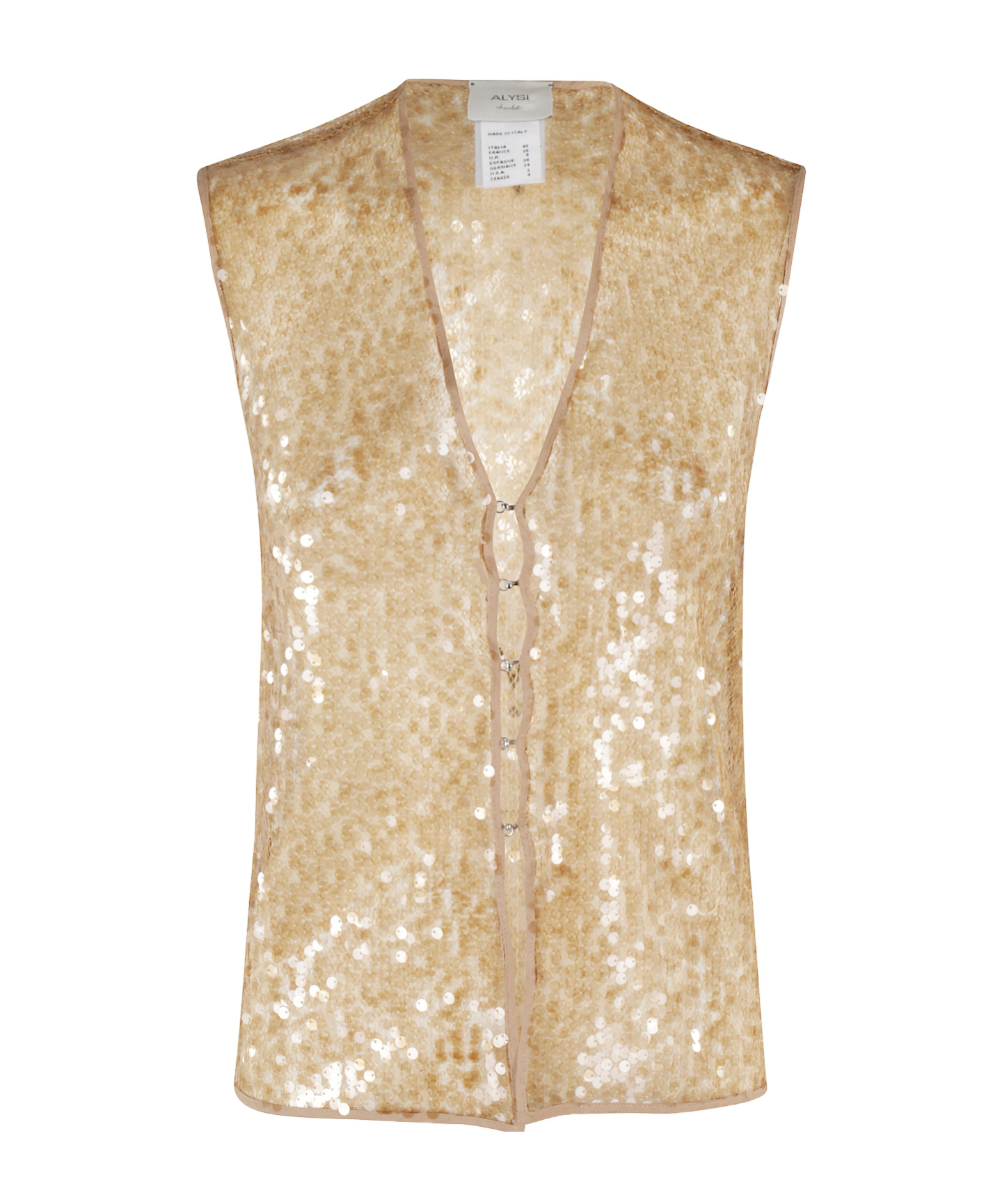 ALYSI SEQUIN-EMBELLISHED TOP