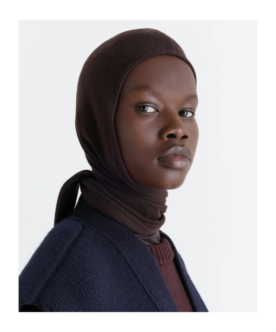 Lemaire Head Scarf In Brown