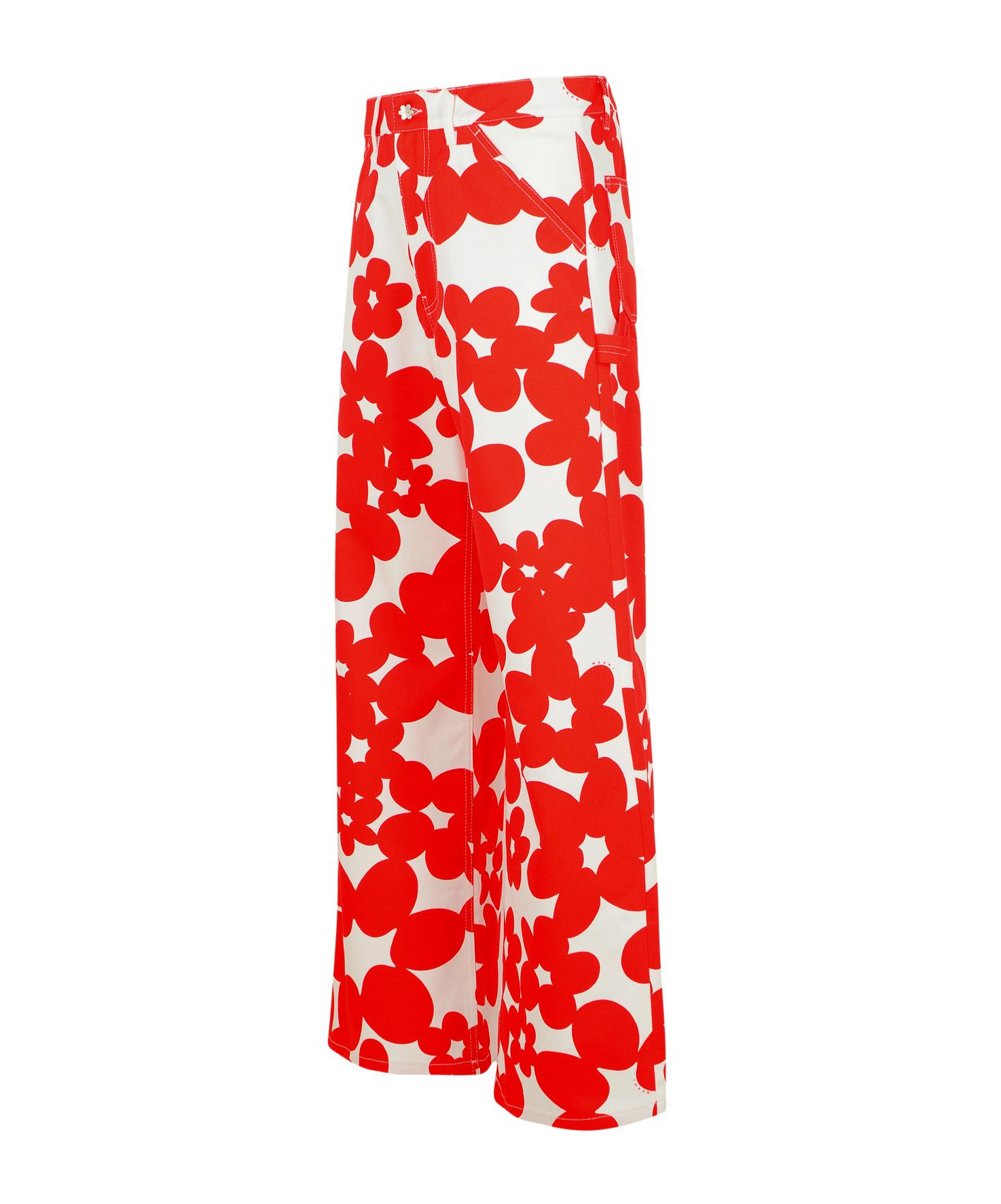 Marni Cotton Pants In Red
