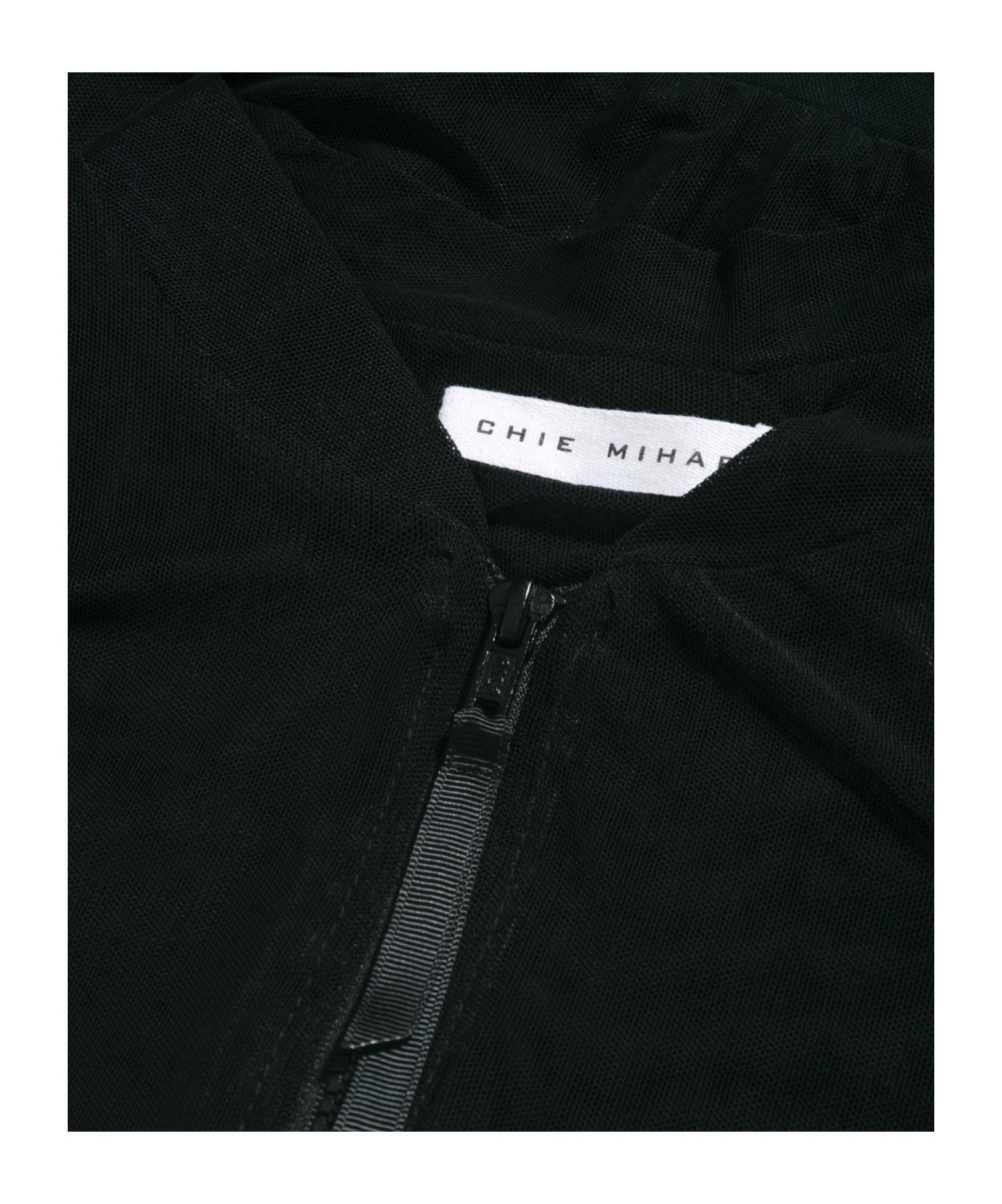 Chie Mihara Round Collar Long-sleeved Casual Jacket In Black