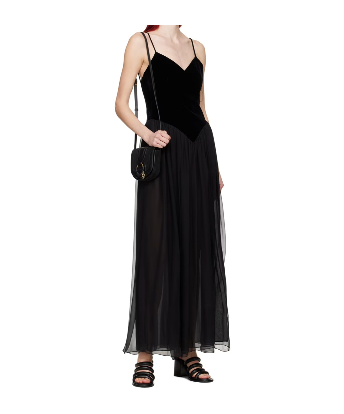 See By Chloé Suzan Logo High-heeled Sandals In Black