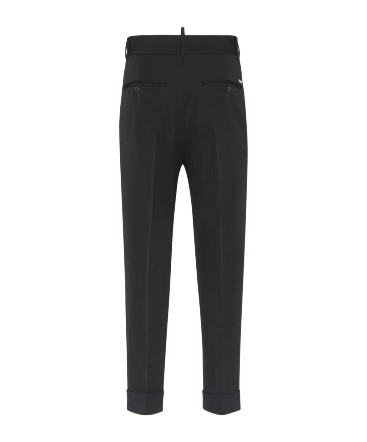 Dsquared2 Tailored Tapered Trousers In Black
