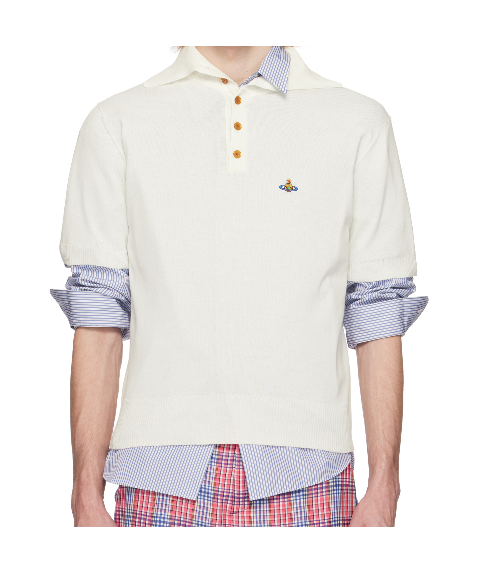 Vivienne Westwood Alex Polo In White