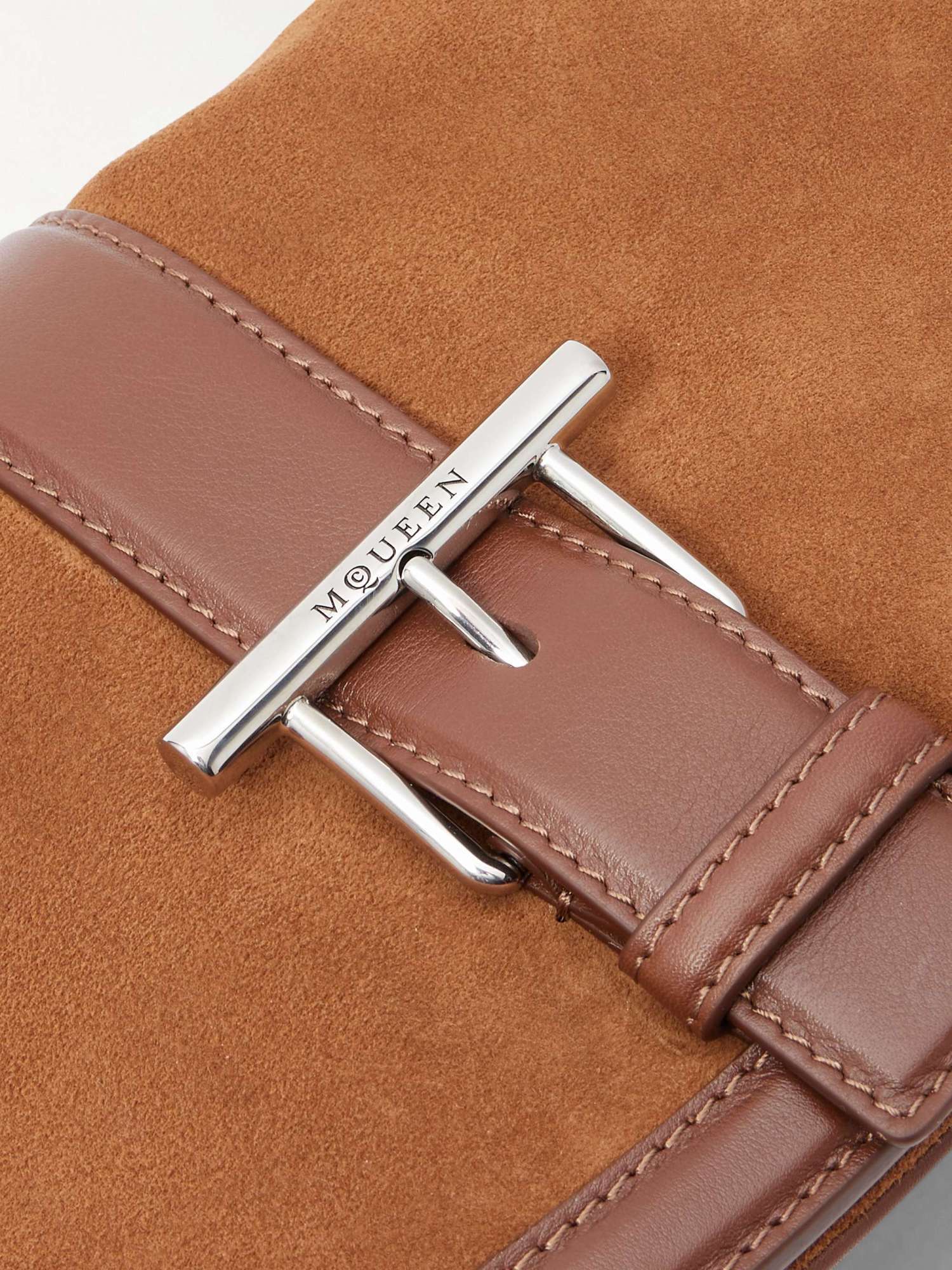 Alexander Mcqueen T-bar Crossbody Bag In Brown