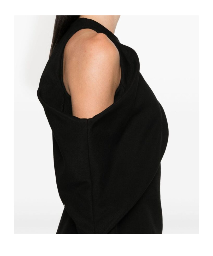Khaite Asymmetric Dress In Black