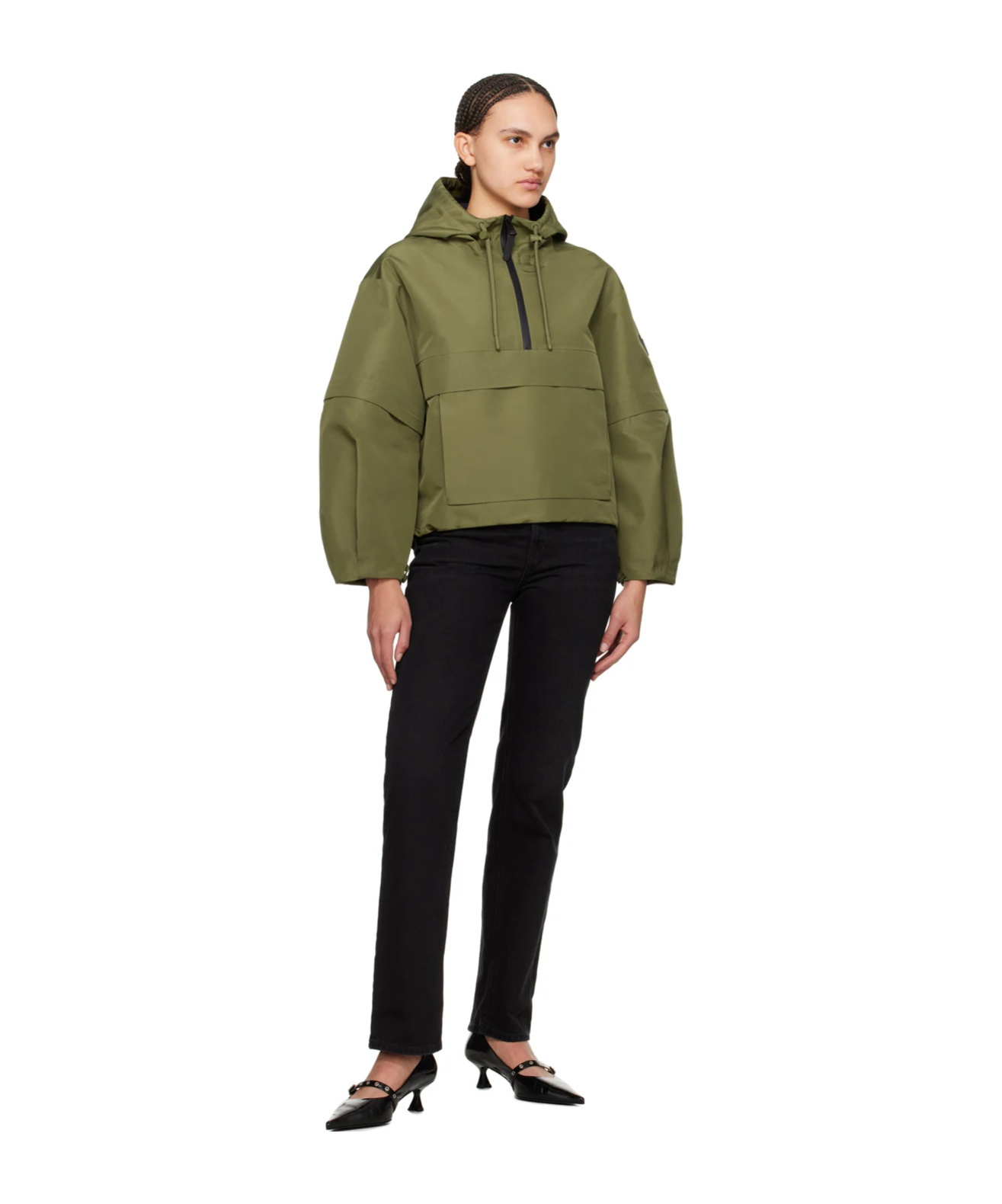 Mackage Demie Zippered Casual Jacket In Green