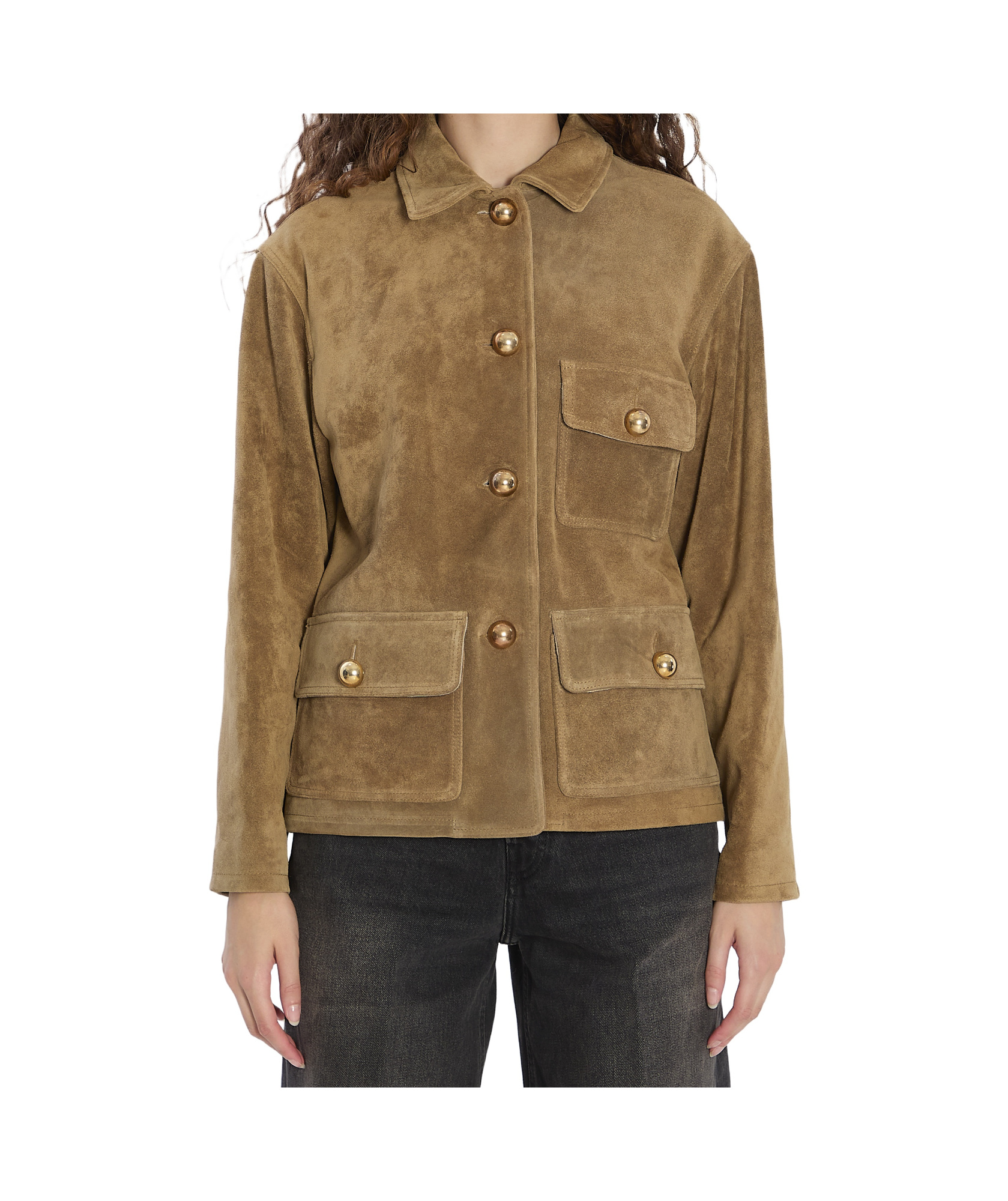 Arma Rosia Suede Jacket In Green