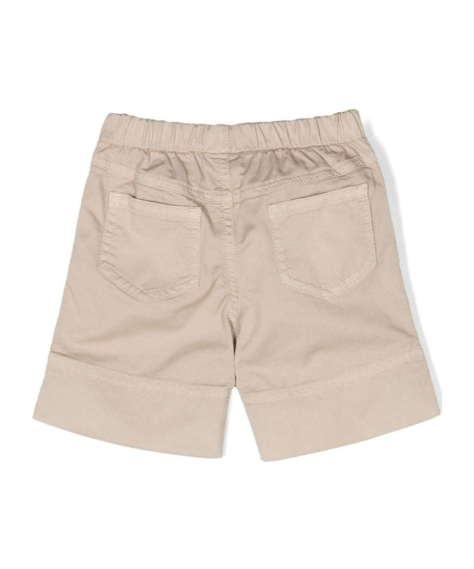 Il Gufo Elasticated-waist Cotton Shorts In Nude