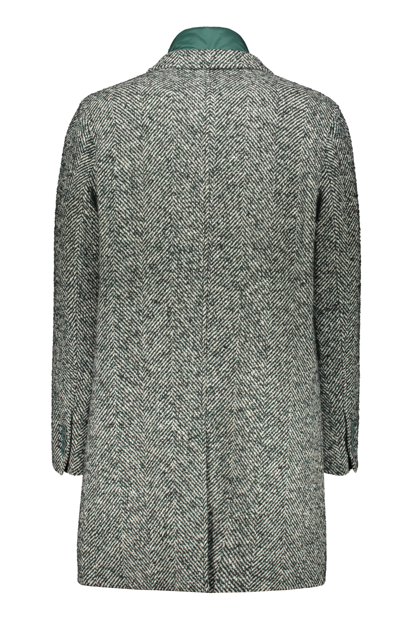 Herno Single Breasted Hooded Coat In Multi