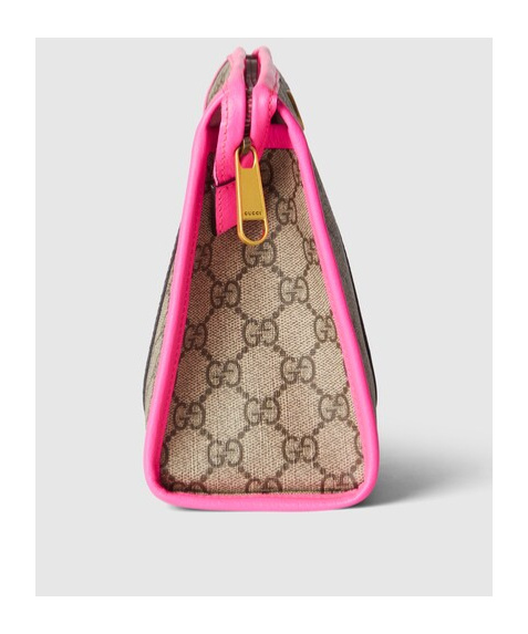 Gucci Ophidia Gg Clutch Bag In Nude
