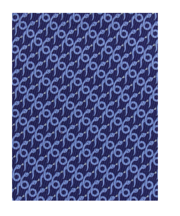 Ferragamo Mamba Print Tie In Blue
