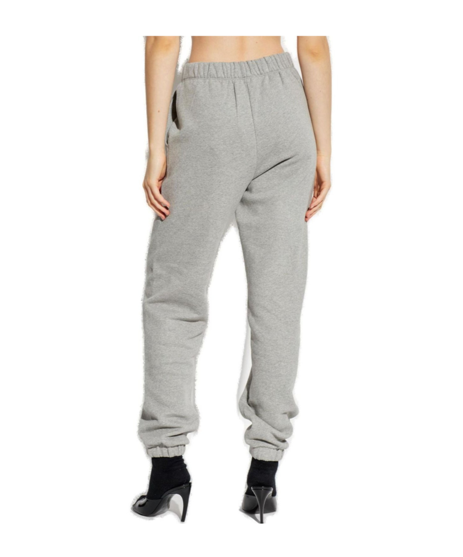 Attico The  High-waisted Loose Jogging Pants In Animal Print