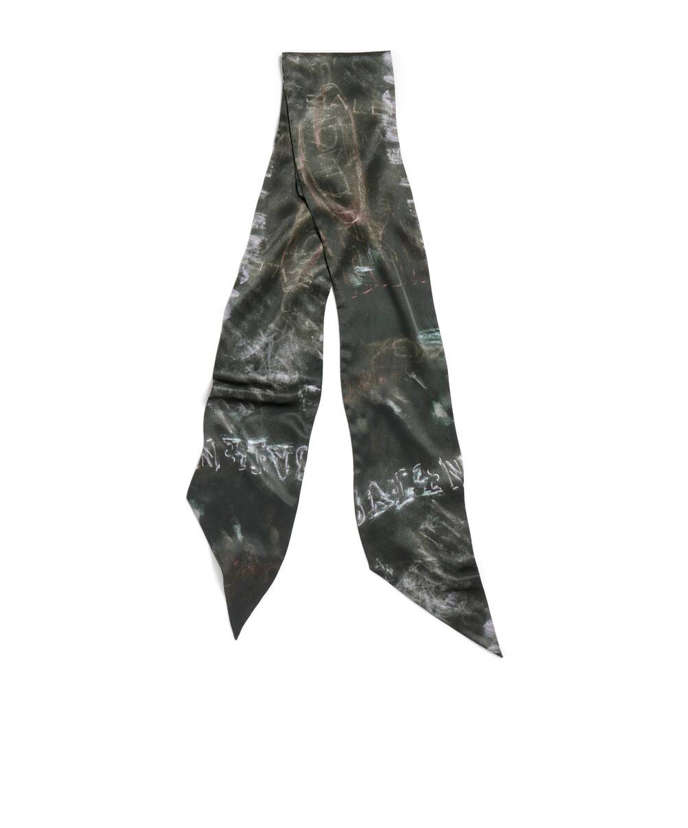 Balenciaga Women's Washed Crayon Scarf In Washed Black