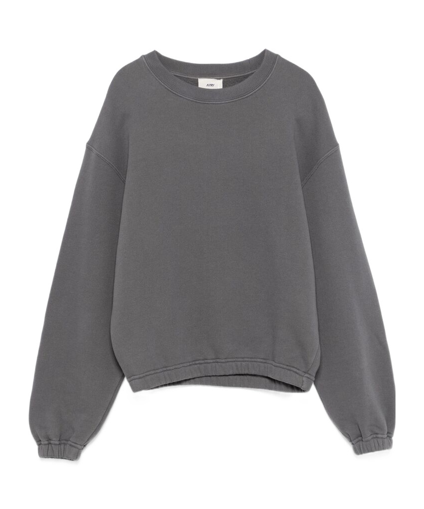 Shop Autry Jersey-texture Sweatshirt In Gray