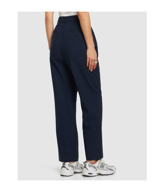 THE FRANKIE SHOP BEA PLEATED TECH TWILL PANTS