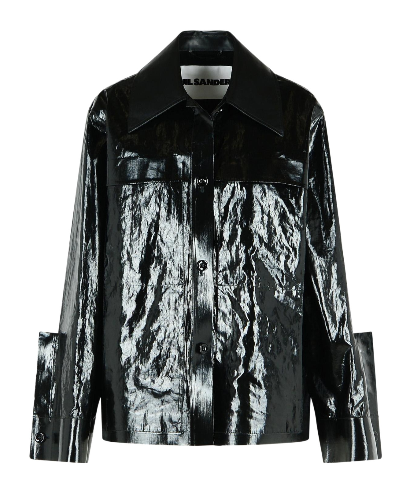 Jil Sander 15 Sport Button-up Jacket In Black