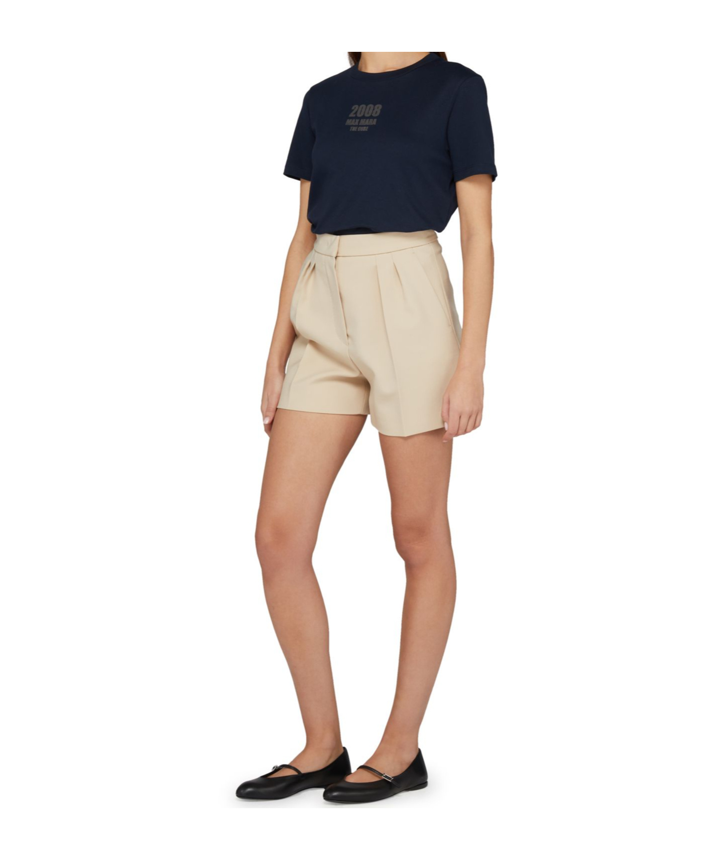 Max Mara Zic Shorts In Albino