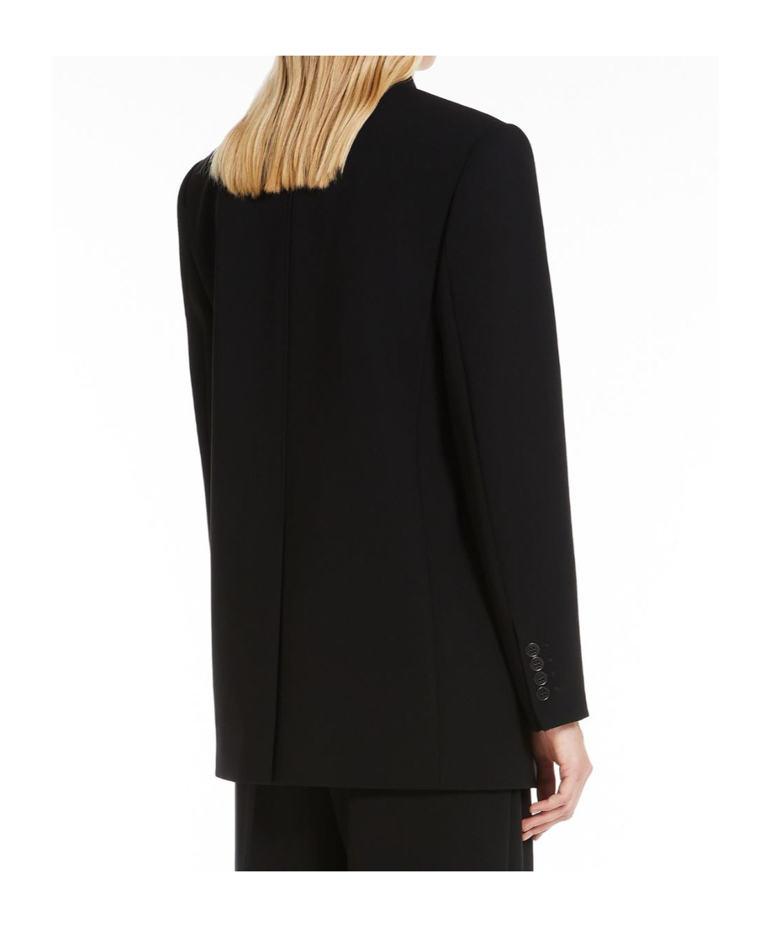 Max Mara Double-breasted Blazer In Black