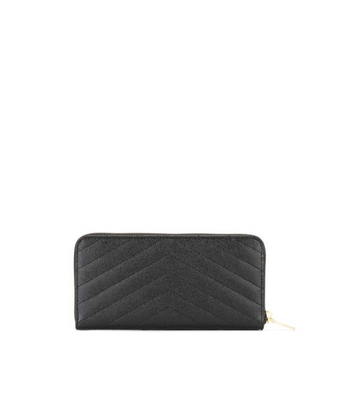 Saint Laurent Women Cassandre Leather Continental Wallet In Black