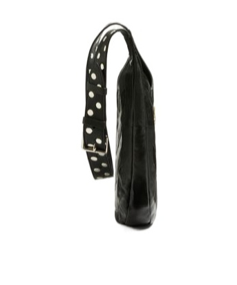 Valentino Garavani Garavani Hoboho Nappa Leather Hobo Bag With Chevron Pattern Woman Black In Black