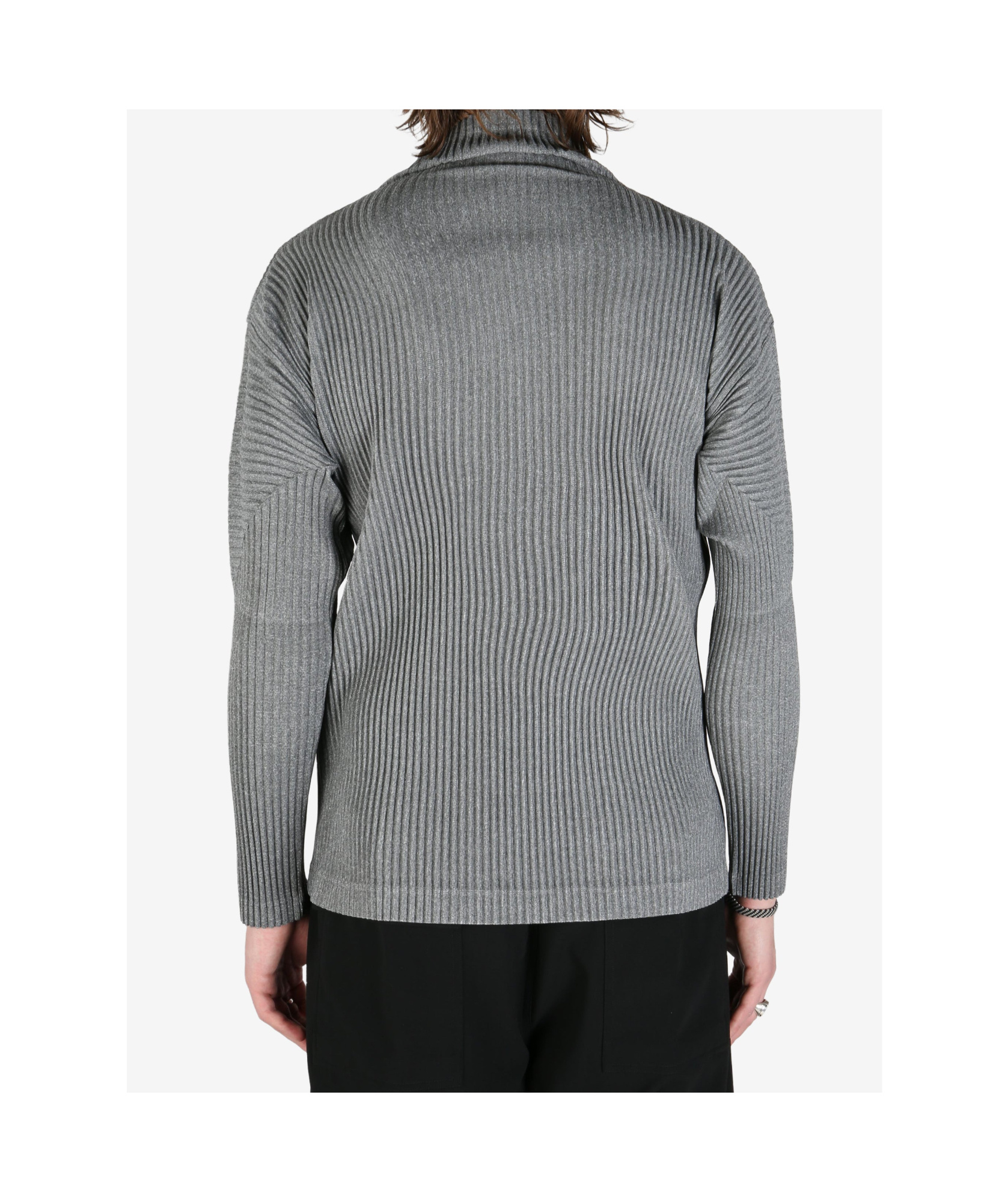 Issey Miyake Pleats Top In Gray