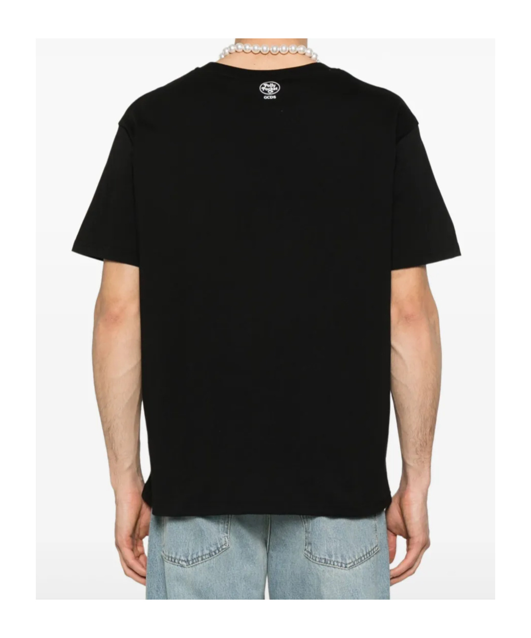 Gcds Graphic Print Milano Oversize T-shirt In Black