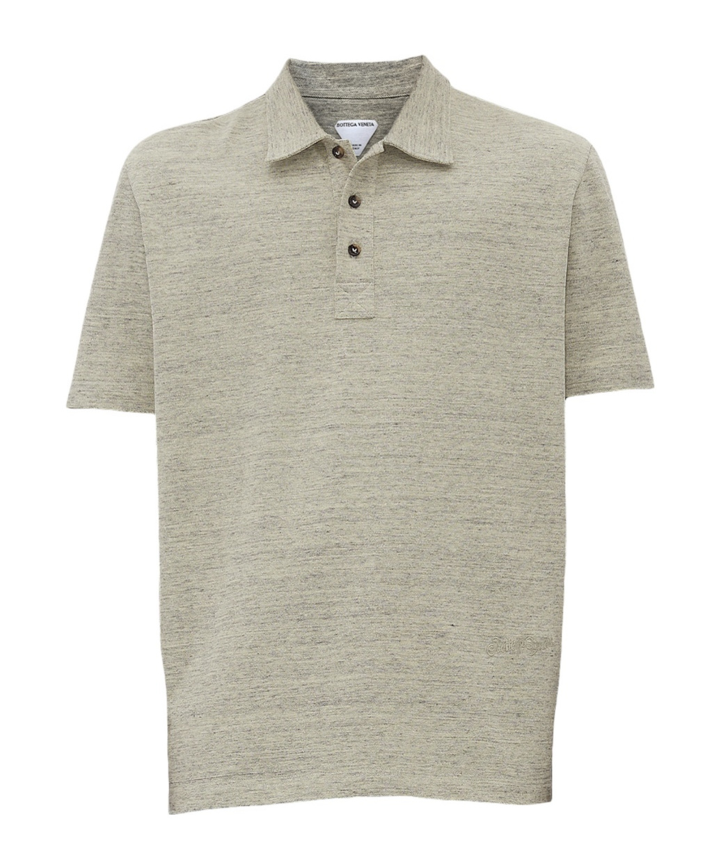 Bottega Veneta Short-sleeved Polo Shirt In Nude