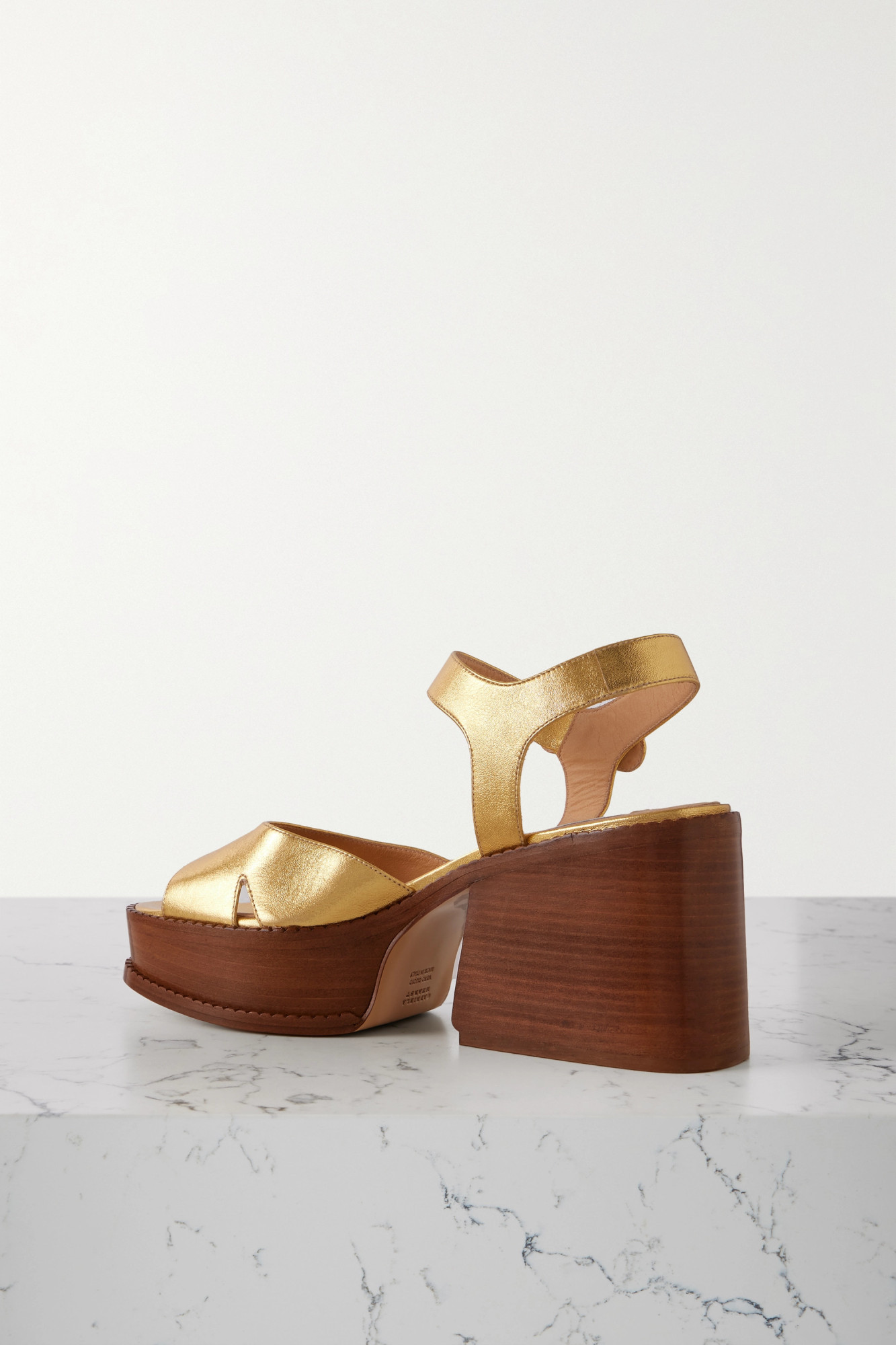 Gabriela Hearst Zuri Platform High-heeled Sandals In Brown