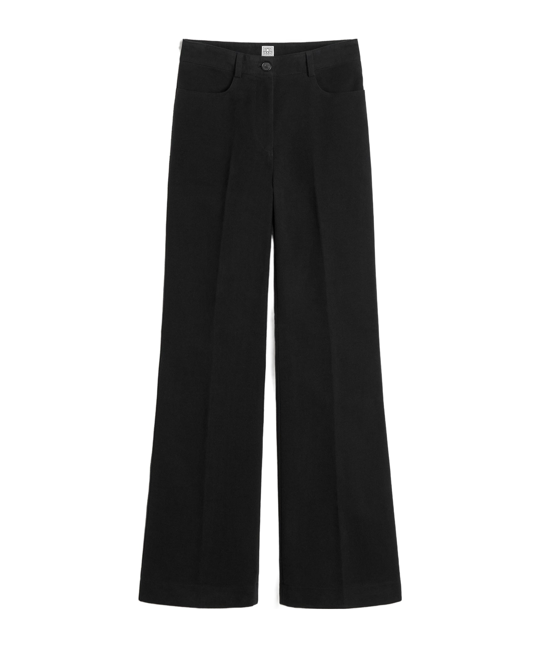 Totême Flared Trousers In Black