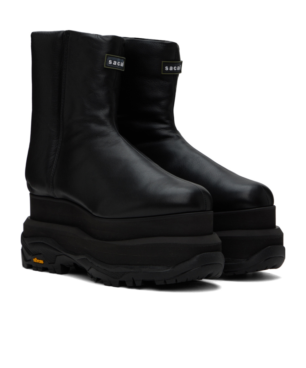 SACAI ROUND TOE ANKLE BOOTS