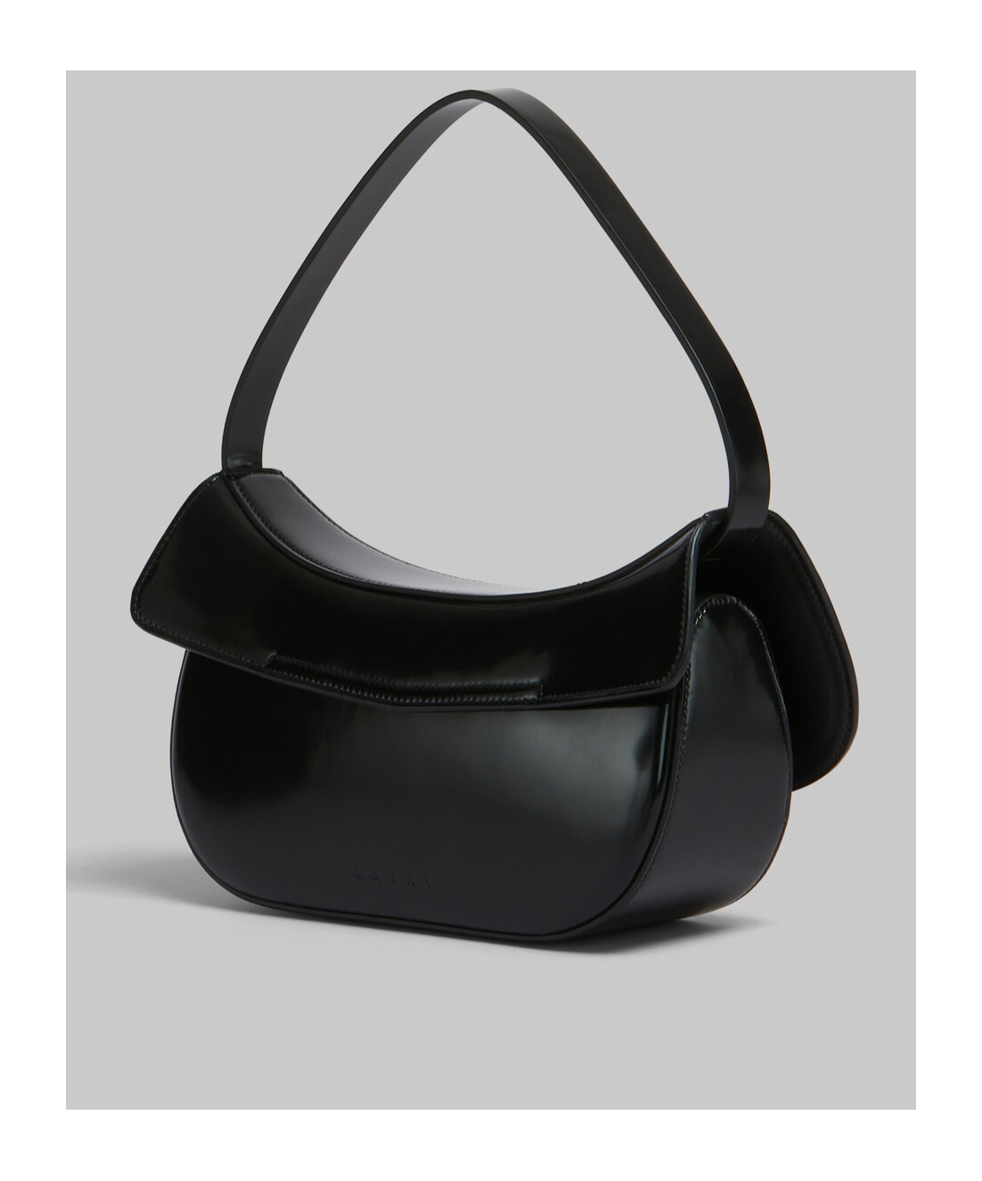 Marni Medium Shoulder Bag Featuring Butterfly Motif In Black