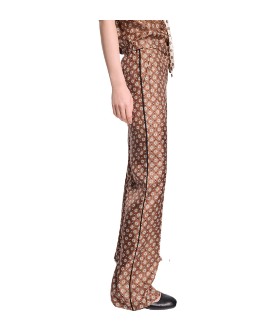 Dorothee Schumacher Graphic Dreams Patterned Trousers In Brown