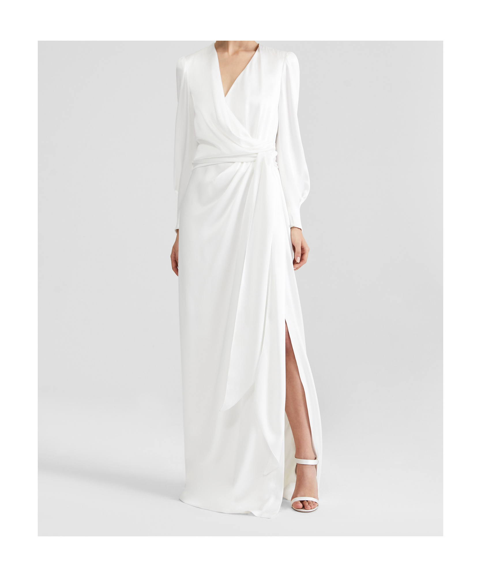 Max Mara V-neck Dress In Gray