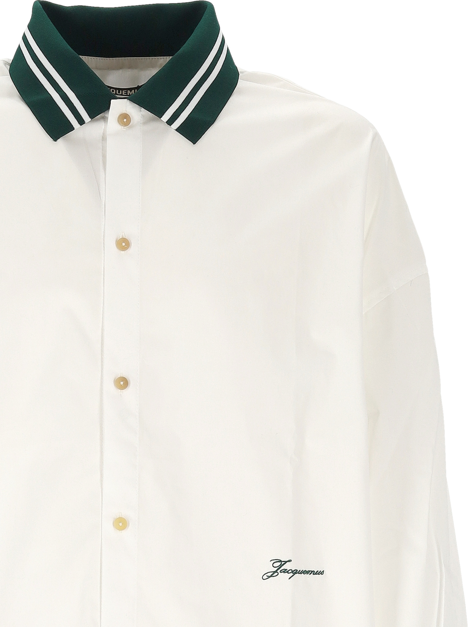 Jacquemus Long-sleeved Shirt In White